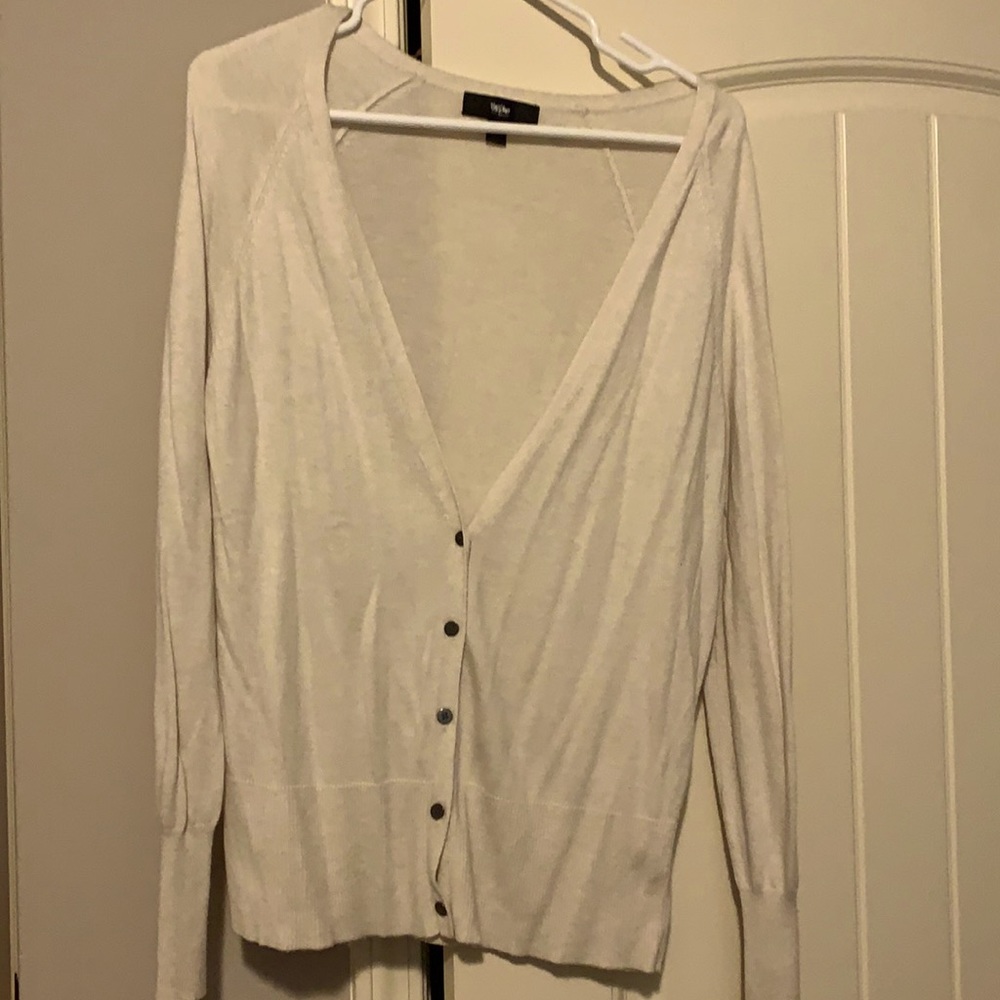 Long Sleeved Cream Cardigan - Large